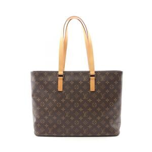Louis Vuitton Luco Tote Bag Canvas Leather Monogram Brown